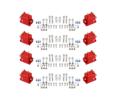 MSD Ignition Coil - High Output - 8-Pack - Red - 82808
