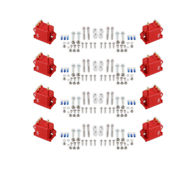 MSD Ignition Coil - High Output - 8-Pack - Red - 82808