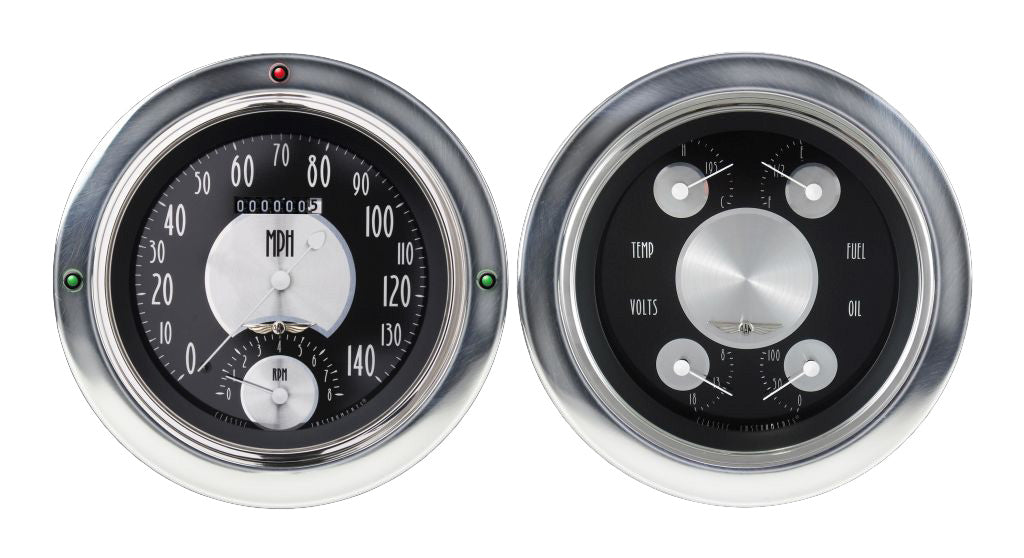 Classic Instruments 1954-55 American Tradition Chevy Truck 5" Speedtach/Quad-LS Gauge - CT54AT62-LS