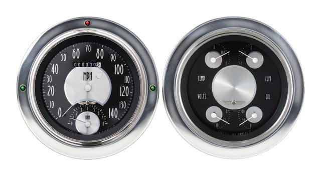 Classic Instruments 1954-55 American Tradition Chevy Truck 5" Speedtach/Quad-LS Gauge - CT54AT62-LS