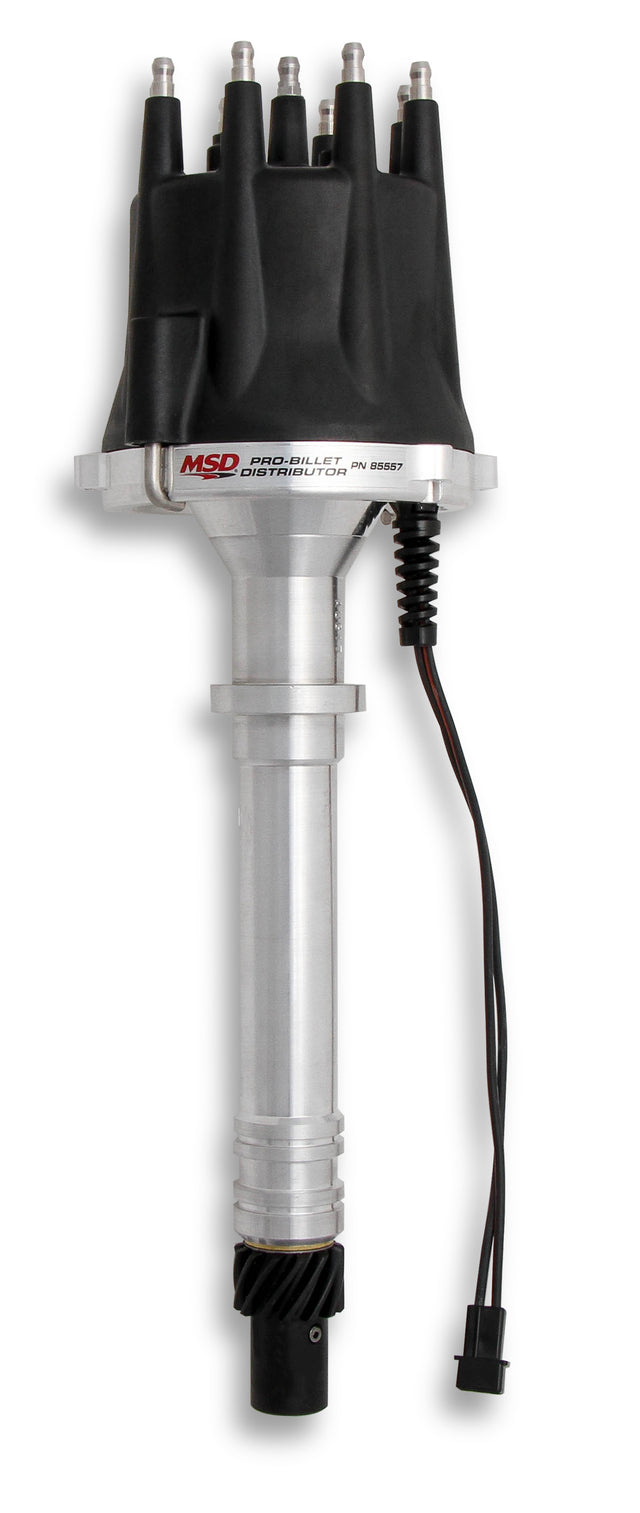 MSD Chevy V8 Pro-Billet Distributor w/Black Cap - 85557