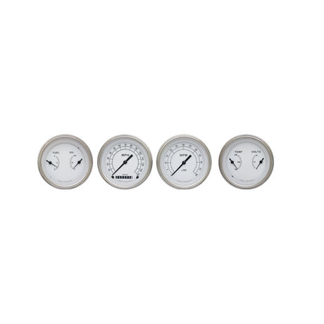 Classic Instruments CLASSIC WHITE 3IN SPEEDO/TACH/2 DUAL-GM - CW05SLC