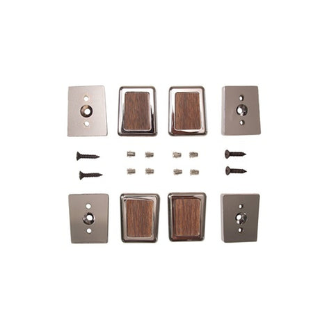 Scott Drake 1968 Deluxe Door Pull End Cap Kit - C7WY-6522670-6