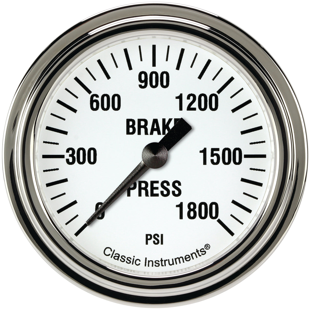Classic Instruments White Hot 2 5/8" Brake Pressure Gauge - WH367SLF