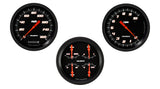 Classic Instruments Velocity Black Series Three Gauge Set - VS53BBLF