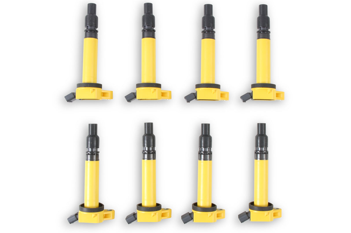 ACCEL Ignition Coil- Super Coil- Lexus/ Toyota- 8-Pack- Yellow - 140630-8