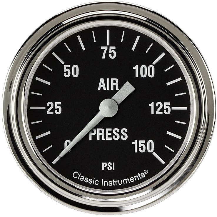 Classic Instruments Hot Rod 2-5/8" Air Pressure Gauge - HR318SLF