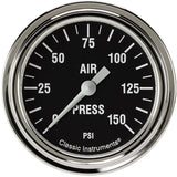Classic Instruments Hot Rod 2-5/8" Air Pressure Gauge - HR318SLF