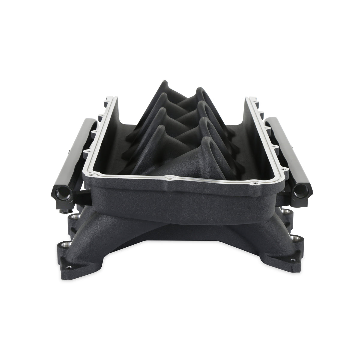 Holley 300-921BK ULTRA LO-RAM BASE, FORD COYOTE FRONT FEED BLACK