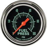 Classic Instruments G/Stock 2-5/8" Fuel Pressure Gauge (100 PSI) - GS346SLF