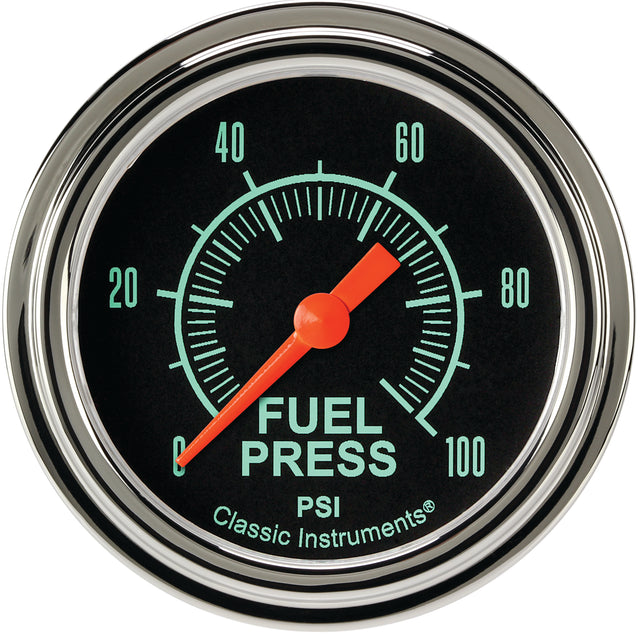 Classic Instruments G/Stock 2-5/8" Fuel Pressure Gauge (100 PSI) - GS346SLF