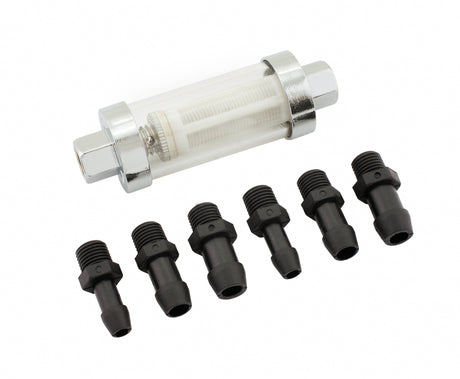 Mr Gasket Clearview Inline Fuel Filter - 9706