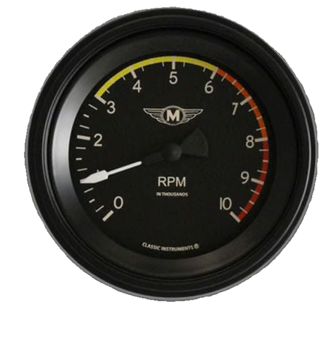 Classic Instruments MOAL BOMBER 3IN TACH 10K - MA10BLC