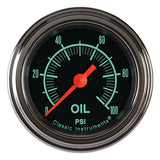 Classic Instruments G/Stock 2-1/8" Oil Pressure Gauge - GS181SLF