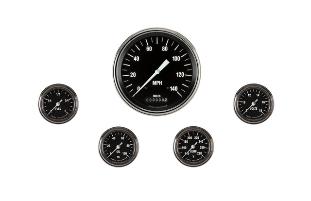 Classic Instruments Hot Rod Five Gauge Set 154 - HR154SLF