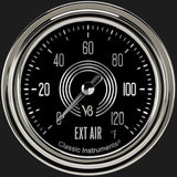 Classic Instruments V8 Speedster 2 5/8" Outside Air Temp Gauge - V8SR399SLC