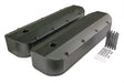 Mr Gasket Fabricated Aluminum Valve Covers - Black Finish - 6831BG