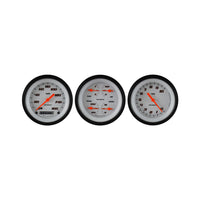 Classic Instruments Velocity White Three Gauge Set - VS03WBLF