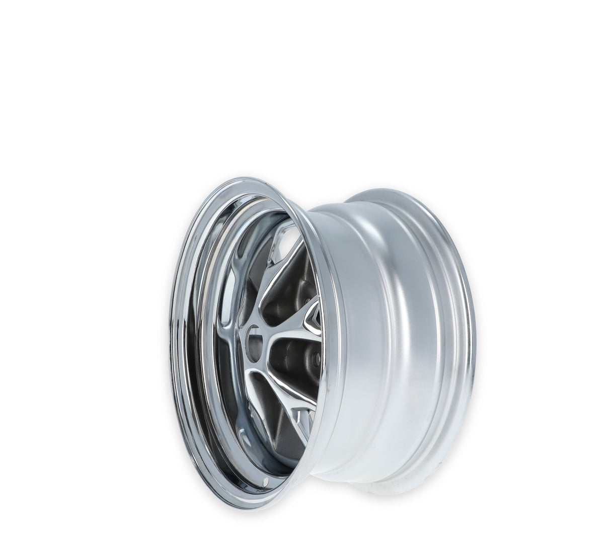 Scott Drake 14x7 Styled Steel Wheel Chrome/Charcoal - C5ZZ-1007-BR