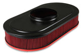 Holley 120-404 Vintage Series Oval Air Cleaner - Gloss Red Machined