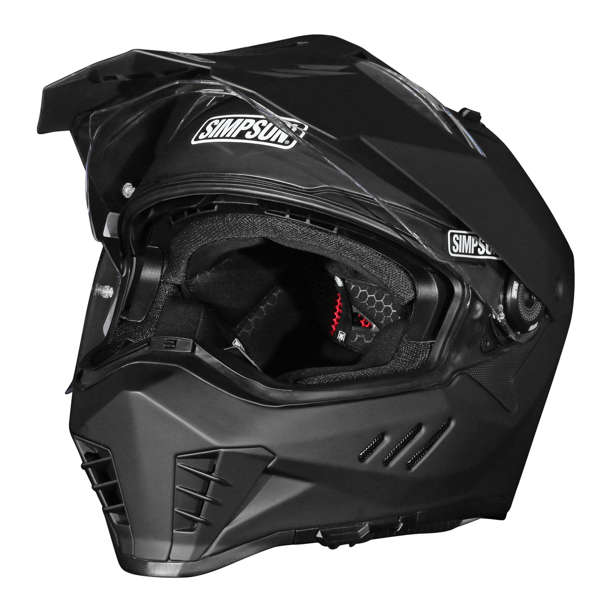 Simpson Motorcycle Xcursion Bandit Helmet - Matte Black - Extra Small - XB3XS