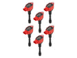 MSD Ignition Coil - Blaster Series - Fits Nissan/Infiniti 3.7L - Red - 6-Pack - 827946