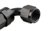 Mr Gasket -6 AN 90 Degree Swivel Hose End - Black - 229006-BL