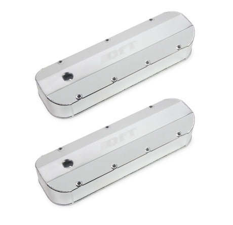 Quick Fuel Quick Fuel Fabricated Aluminum Valve Cover - Big Block Chevy - Silver Finish - 128-22QFT