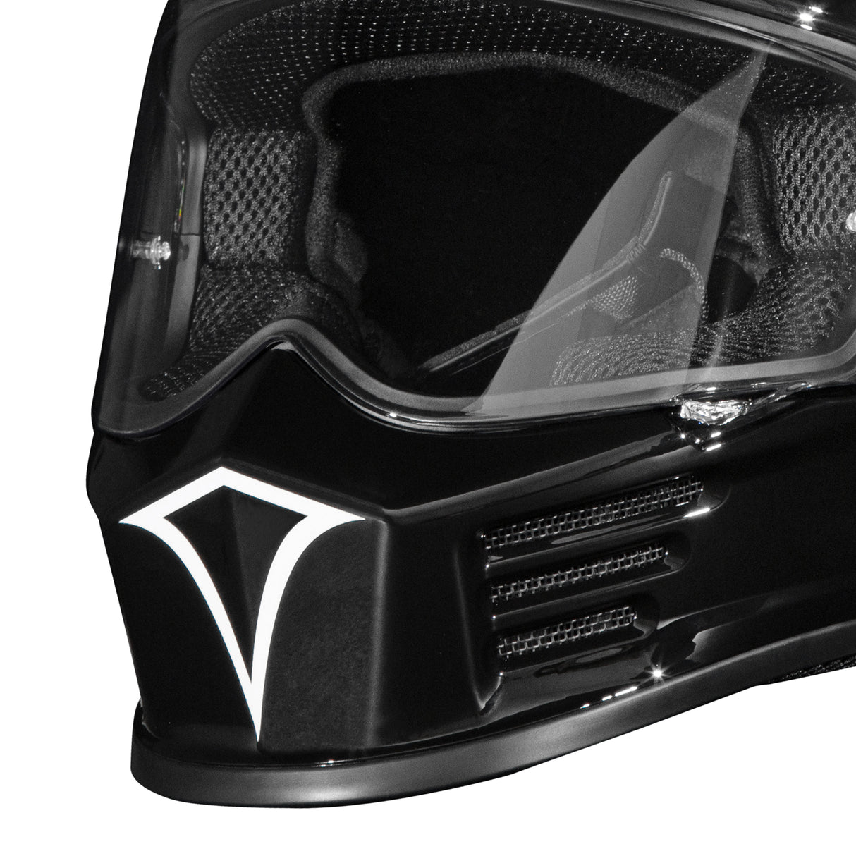 Simpson Motorcycle Speed Bandit Helmet - 12 O'clock Black - Extra Small - SPB121XS