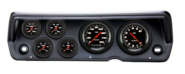 Classic Instruments 70-76 DUSTER VELOCITY BLACK FS 6ga SET-MOPA - CDDU70VSB101CF