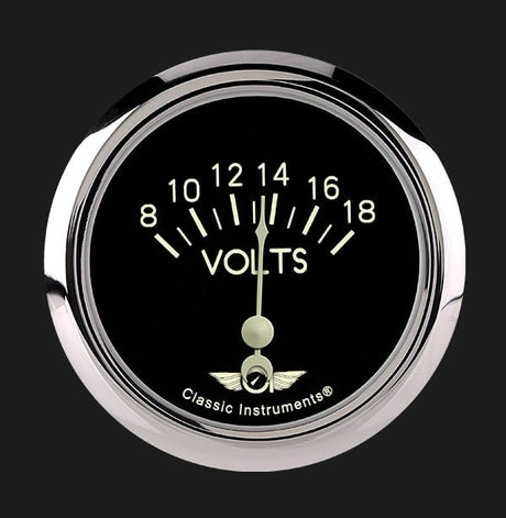 Classic Instruments Classic Series 2 5/8" Volt Gauge - CL230SRC