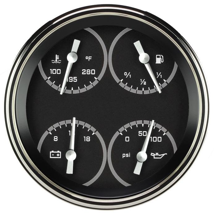 Classic Instruments AUTO CROSS GREY 5IN QUAD 240-33 - AX75GSLF