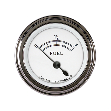 Classic Instruments CLASSIC WHITE 2IN FUEL 75-10 - CW11SLC