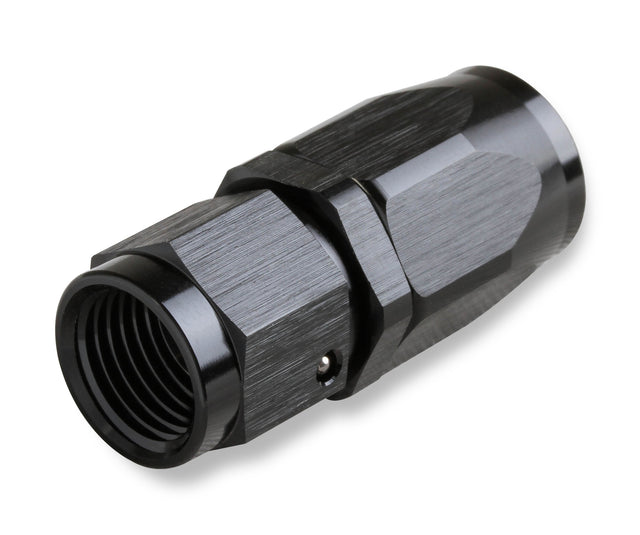 Mr Gasket -10 AN Straight Swivel Hose End - Black - 220110-BL