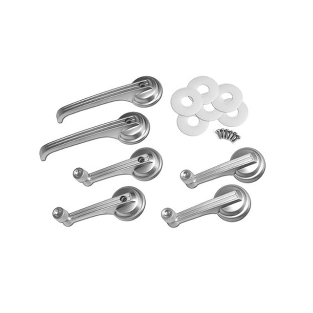 Scott Drake 65-67 CP/CV Interior Door Handles - Satin - KIT-DH-4S
