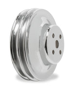 Mr Gasket Chrome Water Pump Pulley - Double Groove - 8831