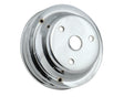 Mr Gasket Crankshaft Pulley - Chrome - Double Groove - 4977