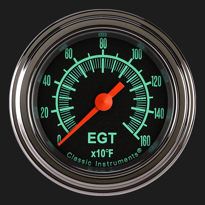 Classic Instruments G/Stock 2 1/8" Exhaust Gas Temp. Gauge - GS198SLF