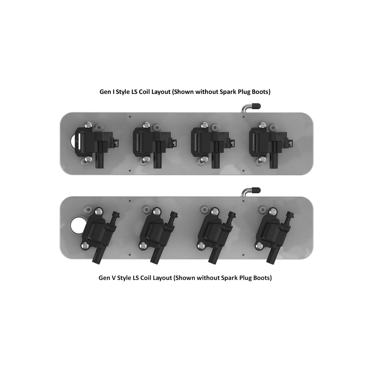 Holley 241-190 2-Piece Pontiac Style Valve Cover - Gen III/IV LS - Natural