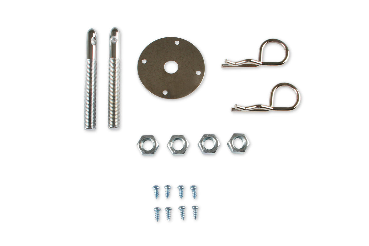 Mr Gasket Hood Pins Kit - 7/16 Inch - Safety Pins - 1016