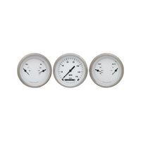 Classic Instruments White Hot Three Gauge Set - WH04SLF