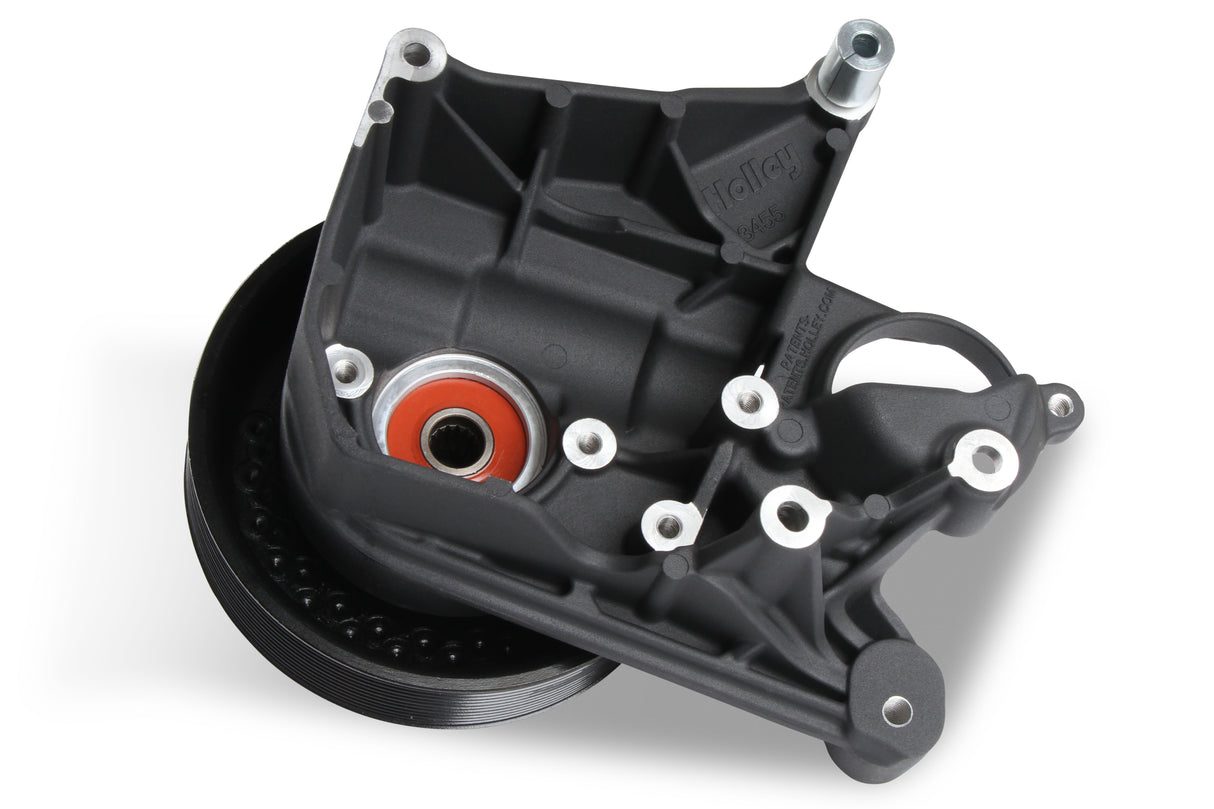 Holley 97-334BK BRACKET KIT, P/S LT5-W LONG SPACER NATURAL-BLACK FINISH