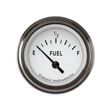 Classic Instruments Tetra Series, White Fuel Gauge 75-10 - TE11WSLF