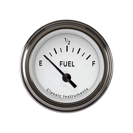 Classic Instruments TETRA 2IN WHITE FUEL 0-30 - TE14WSLC