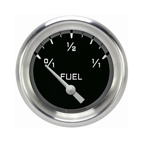 Classic Instruments Autocross Gray 2 5/8" Fuel Gauge, 240-33 ohm - AX209GAPF