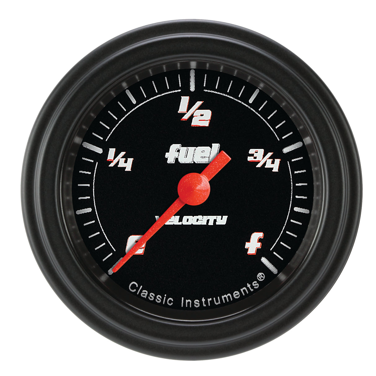 Classic Instruments Velocity Black 2-1/8" Fuel Level Gauge - VS109BBLF