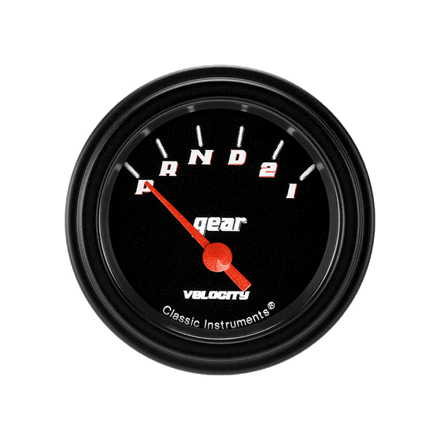 Classic Instruments Velocity Black 2 18/" Gear Indicator - VS07BBLF