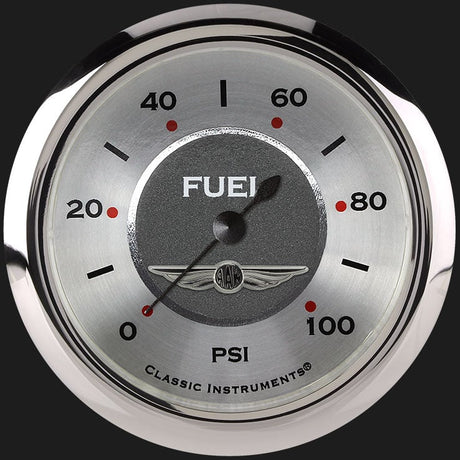 Classic Instruments All American 2 5/8" Fuel Pressure Gauge, 100 psi - AW346SRC