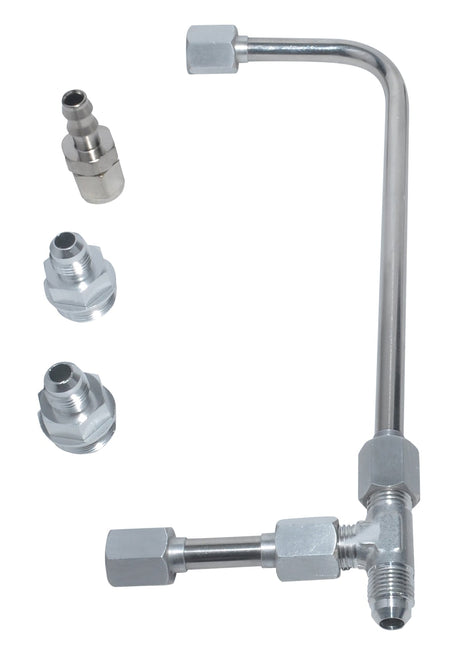 Quick Fuel Dual Feed Fuel Line (Slayer Series - Silver) - 34-600SL-SVRQFT