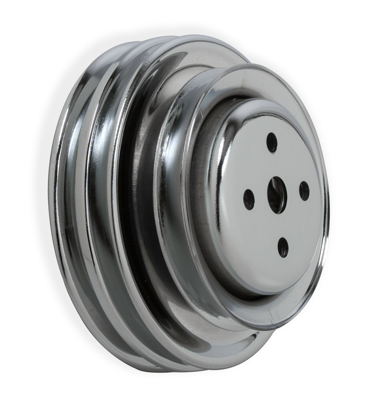 Mr Gasket Chrome Water Pump Pulley - Triple Groove - 8829